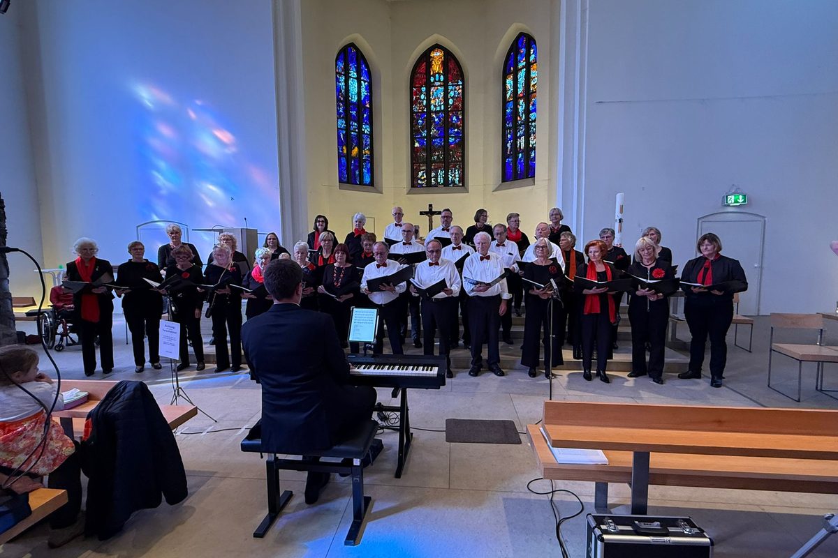 Der Chor der Sängerhalle Germania beim Konzert
